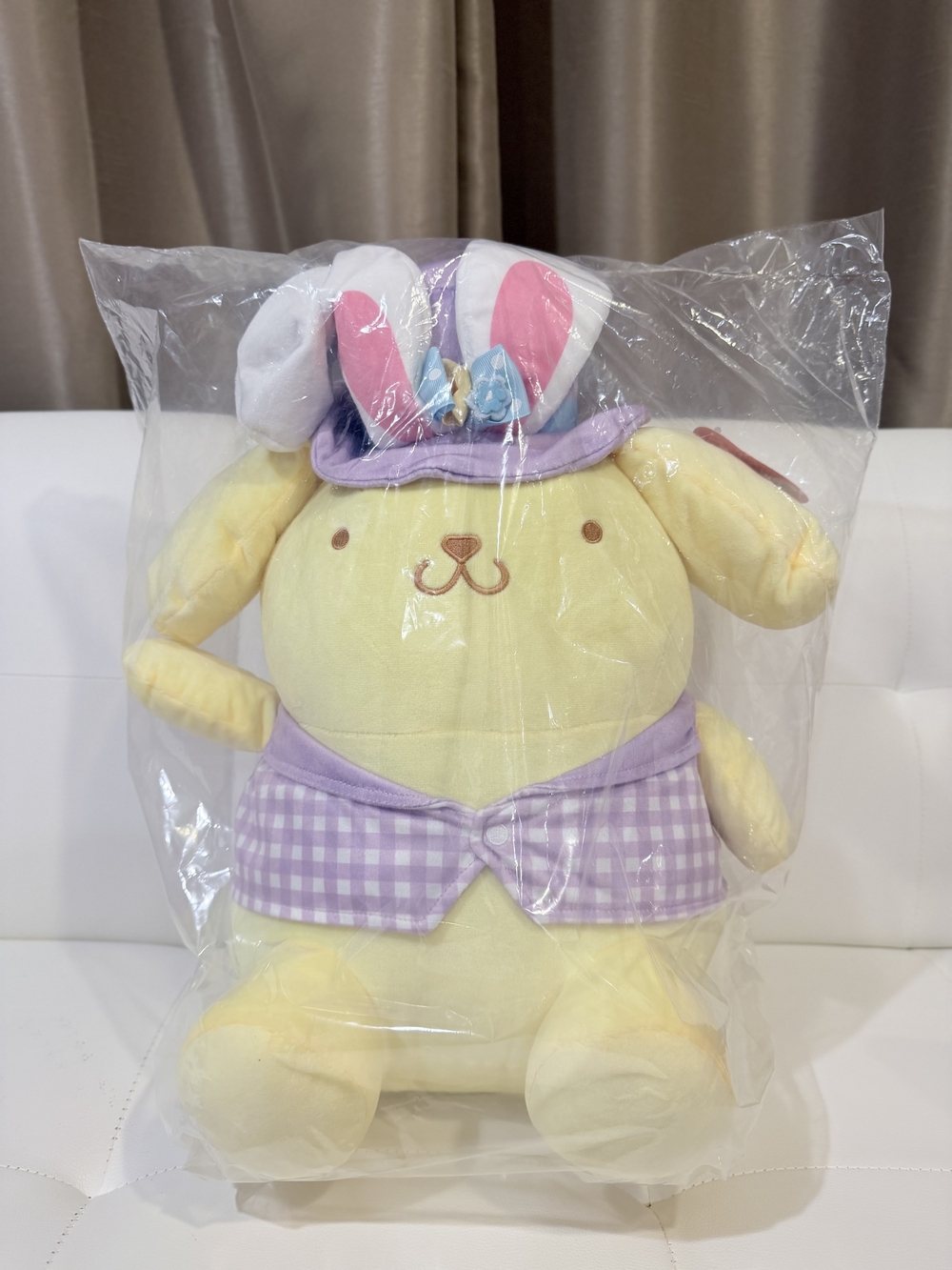 NEW Sanrio® Pompompurin™ Jumbo 13.5-inch Plush Toy with Easter Bunny Ears